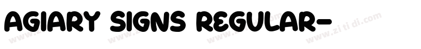 Agiary Signs Regular字体转换